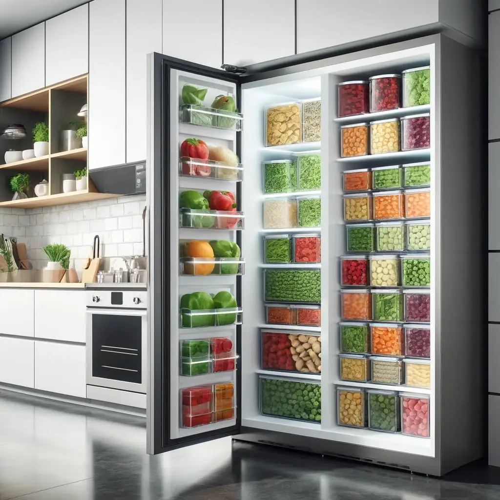 modern-kitchen-with-a-well-stocked-freezer